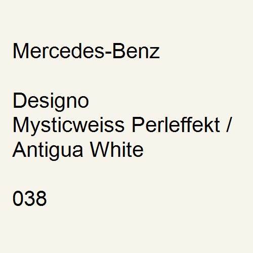 Mercedes-Benz, Designo Mysticweiss Perleffekt / Antigua White, 038.